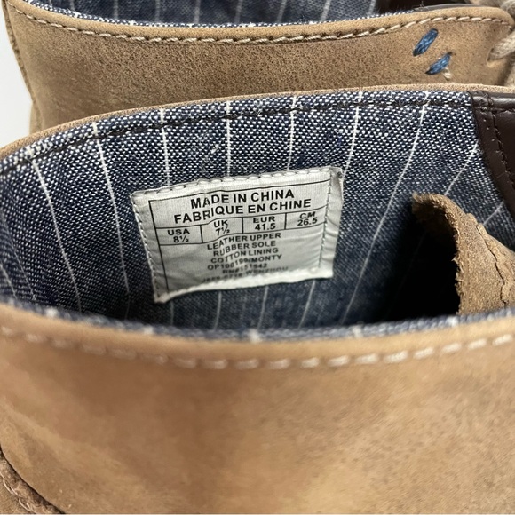 ORIGINAL PENGUIN MONTY LEATHER CHUKKA BOOTS SZ 8.5 MENS